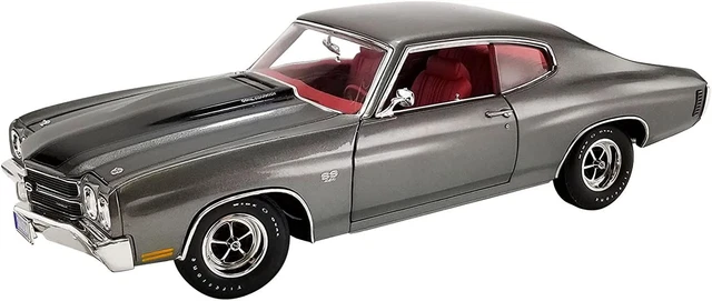 1970 Chevy Chevelle LS6 Shadow Gray w/Black Stripes and Red Interior Limited...
