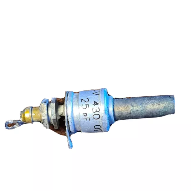 Air variable screw set capacitor 25 pF