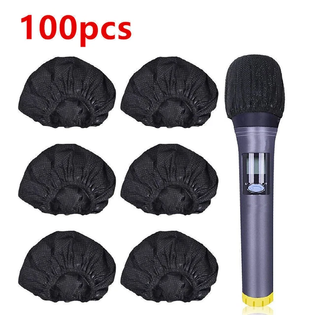 100Pcs Microphone Hygiene Cover Odor Removal Disposable Mike Sponge Kits