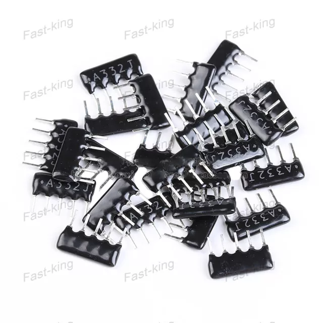 Network Resistor Resistance SIL 5 Pin 1/8W ±5% 470Ω-100KΩ - Full Range Of Values