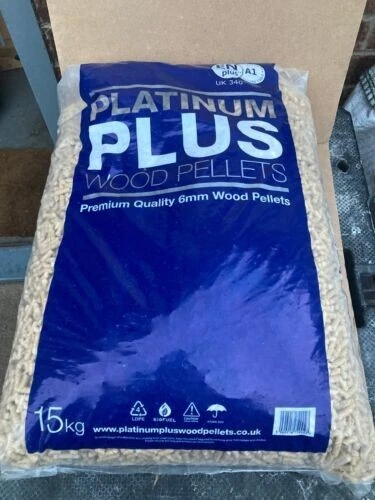 PALLET di Platino Plus Pellet di Legno 15kg 30 SACCHETTI TOTALI