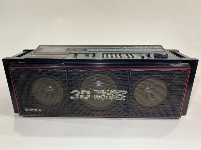 HITACHI TRK-7620 HC 3 Band Radio Cassette Boombox Super Bass