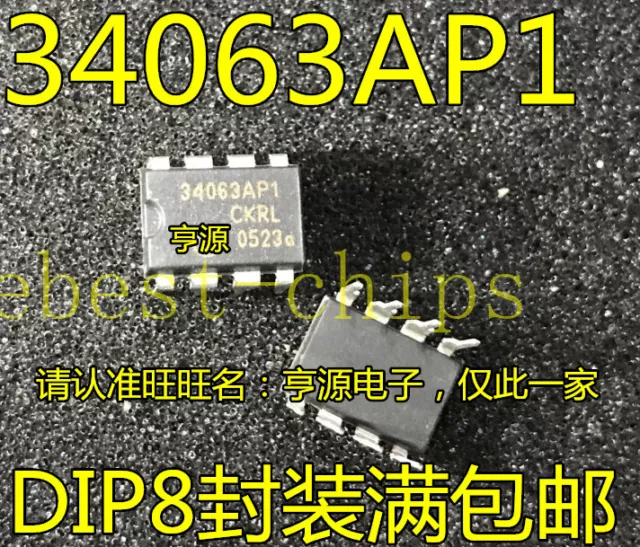 10Pcs Mc34063Ap1G Ic Reg Inv Adj 8Dip Mc34063  #E5