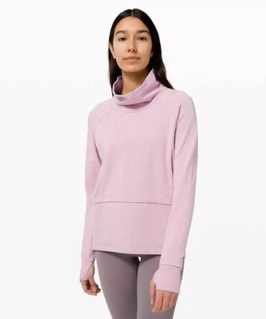 NWOT - LULULEMON Find Your Unwind Pullover Heathered Pink Taupe