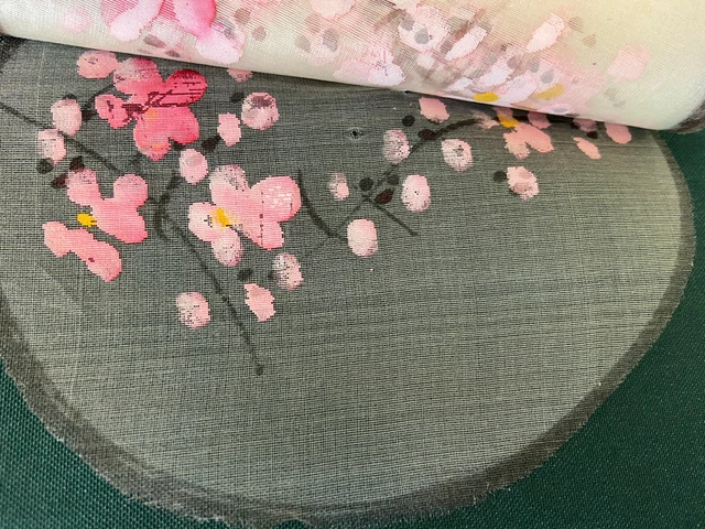 12 Hand Painted Pink Flower Floral Asian Doily Coasters Lace Cloth Table Decor