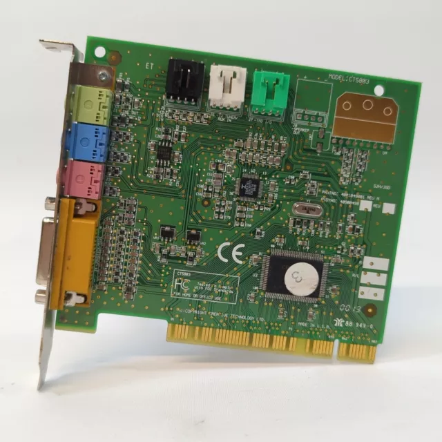 Creative Labs CT5803 AudioPCI 00074HUW Sound Card Windows 98 Retro Gaming