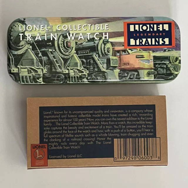 Lionel Legendary Trains Collectible Train Watch  | New In Tin Box!