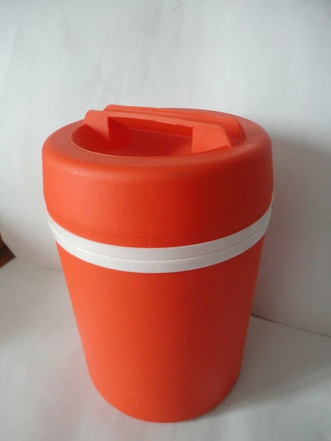 Glacière vintage orange années 70 - Arts de la table
