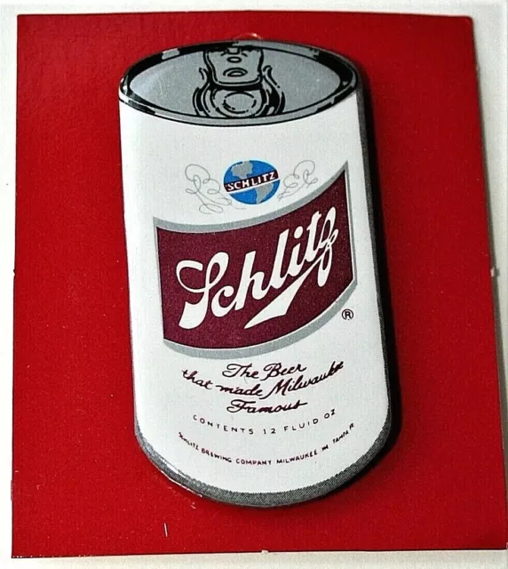 Vintage Schlitz Beer Can Pin Button New 1970s 2