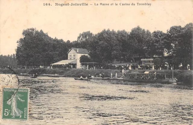 Cpa 94 Nogent Joinville / La Marne Et Casino Du Tremblay