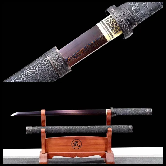 Hand forged  Folded Steel Chinese Tang Dynasty Dao  Sword High Quality Sharp