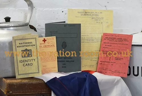 1940's-WW2-wartime Reenactment Replica SOLDIER'S TRAVEL DOCUMENTS  5 piece set