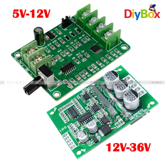 DC 5V-12V/12V-36V 500W Brushless Motor Controller Hall Motor Driver Board Module