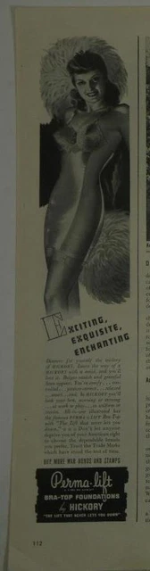 Magazine Ad* - 1943 - Perma-Lift Bra's - World War II - (#3)