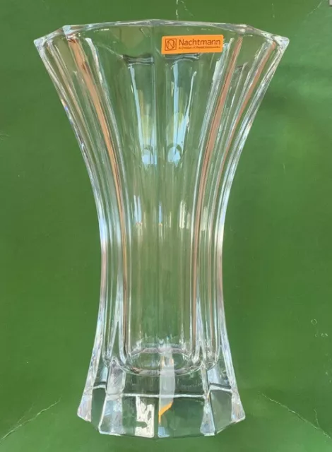 Schwere transparente Kristall Vase Nachtmann 2 kg