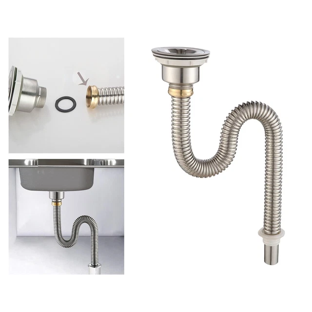 Tuyau de vidange d'évier de cuisine matériau de qualité 40 mm avec Tuyau de vidange d'évier de cuisine matériau de qualité 40 mm avec
