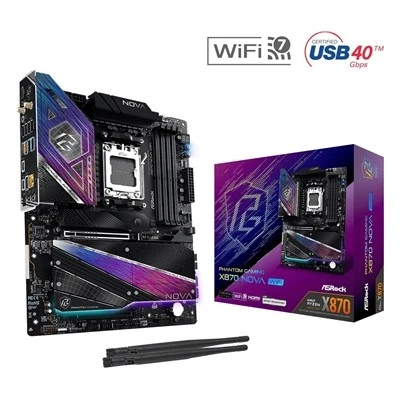 ASROCK PHANTOM GAMING X870 NOVA WIFI Amd Socket Am5 Motherboard 4 X