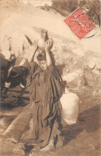 Carte Postale Ancienne Algérie – Jeune Fille Kabyle – Années 1910