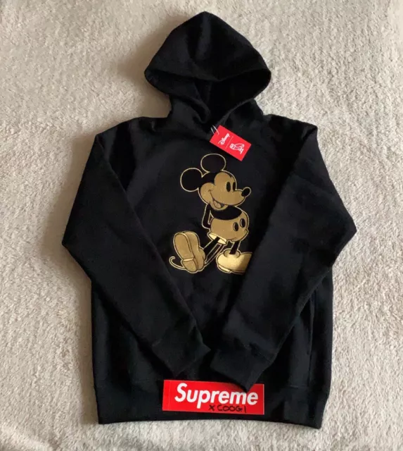 M OCTOBERS VERY Own Ovo X Mickey Mouse Disney Hoodie Black Gold