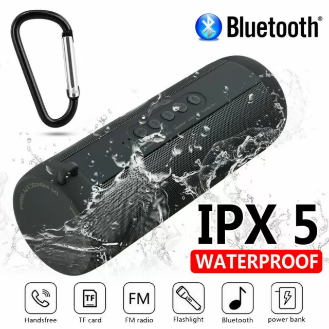 Portable Wireless Bluetooth Stereo Music Waterproof Speaker for iPhone Samsung