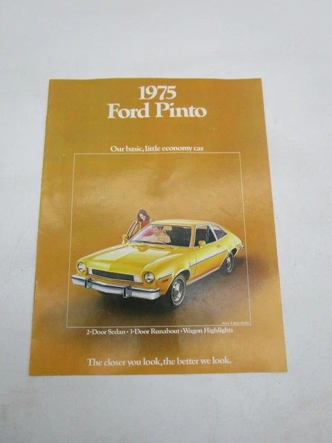 Vintage Car Dealership Advertising Brochure *1975 FORD PINTO*