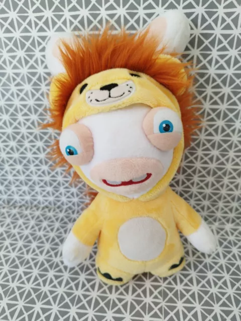 Peluche doudou  lapin crétin déguisé en lion 25 cm Gipsy