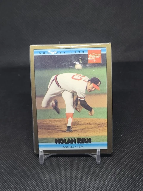 1992 Donruss Coca-Cola Coke NOLAN RYAN Angels 1974 #8 HOF Sealed (1)
