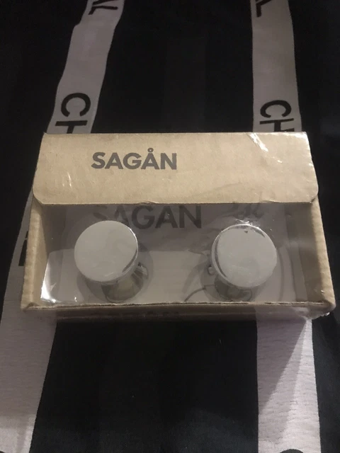 Ganchos para vestido de joyería Ikea Sagan cromo nuevos con etiquetas