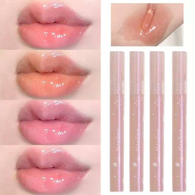 Spiegel Wasser Lip Gloss Lippen Glasur Glas Klar Lippen Öl Wasserfest Liquid ☀