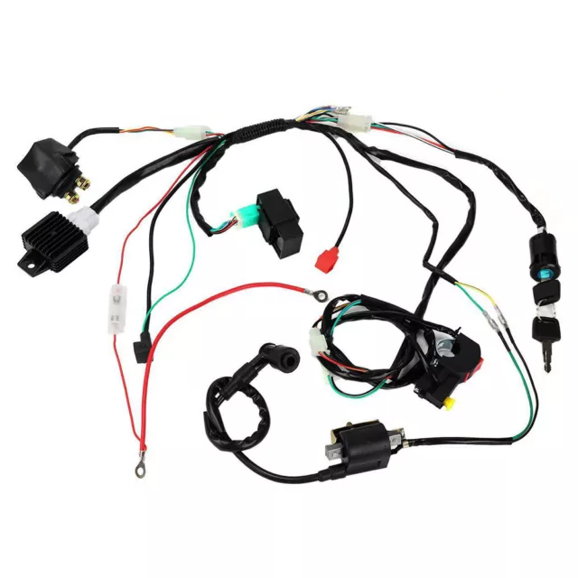 50 70 90 110CC CDI Wire Harness Assembly Wiring Kit ATV Electric Start Quad Set