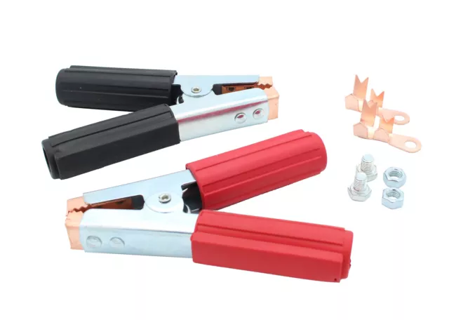 1 - 10 Set wählbar LUX PREMIUM Masseklemme Ladezange Batteriezange Schwarz/Rot