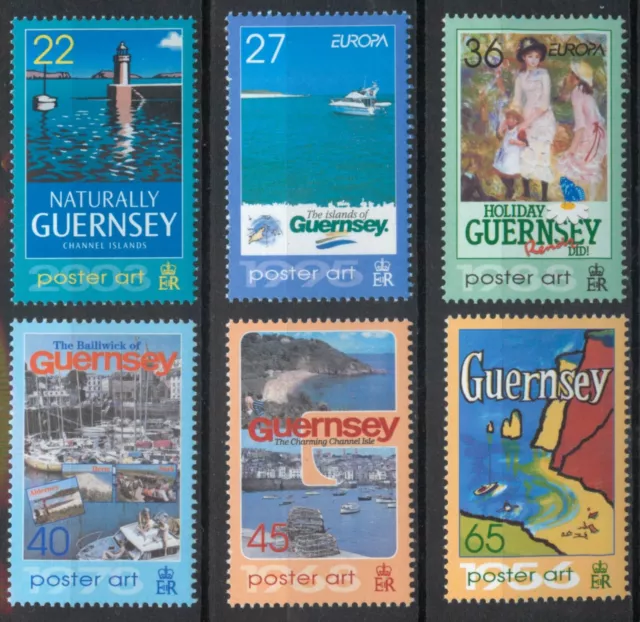 Guernsey 2003 Europa: Poster Art set SG 991-996 MNH mint *COMBINED P&P*
