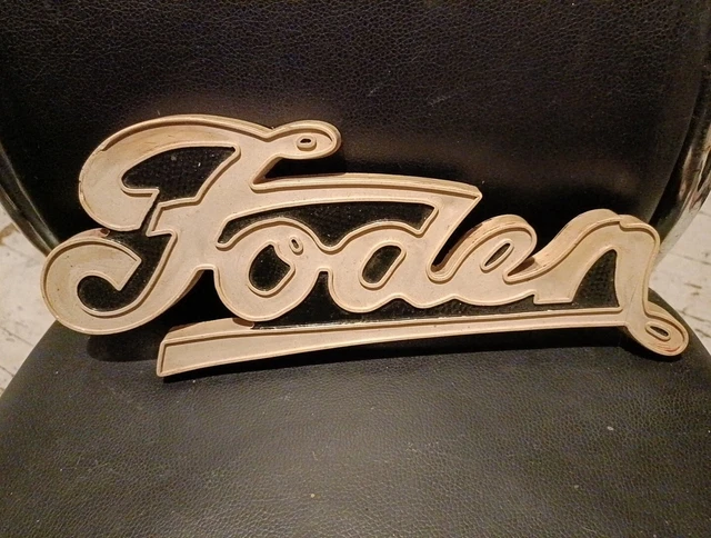 OLD VINTAGE FODEN Ruberoid Bus Truck Lorry Ratiator Badge Sign Plate £ ...