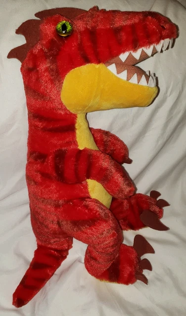 19& BUILD A Bear Red Dinosaur T REX Velociraptor Raptor Plush BAB 2019 ...