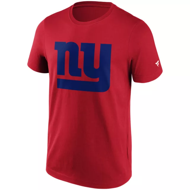NFL TEE SHIRT NEW York Giants Ny Primaire Logo Graphique Rouge