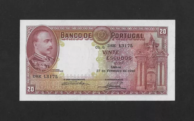 EF+ 20 escudos 1940 PORTUGAL