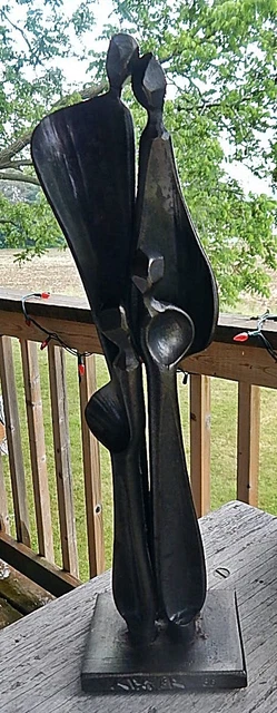Vtg Boris Kramer 10" Brutalist Sculpture Signed