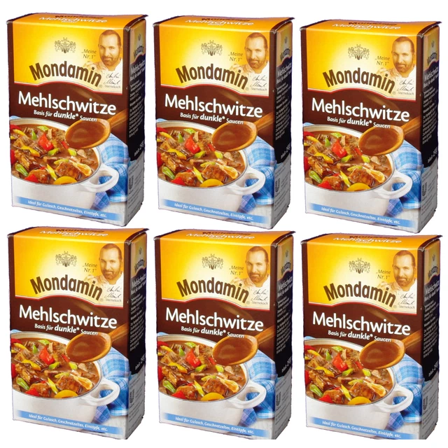 6x 250g Mondamin Roux Basis per Scuro Salse Gulasch