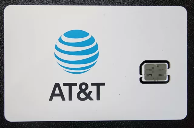 ATT AT&T SIM card•Samsung Galaxy S6 S6 Edge S7 S7 Edge S8 S8+ S8 Plus READ INSID