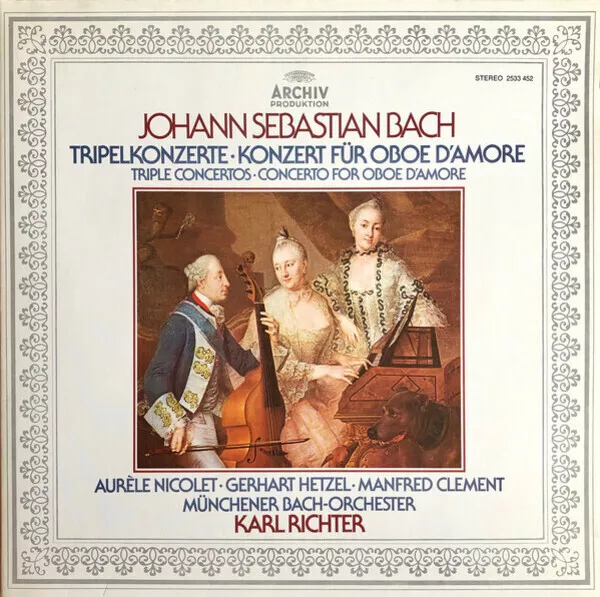 Bach Konzerte BWV 1044, 1055, 1064 Archiv Produktion Vinyl LP
