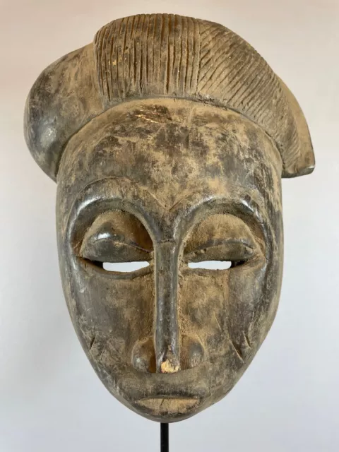 220121 - African Rare & Old Tribal Used Baule mask - Iv. Coast.