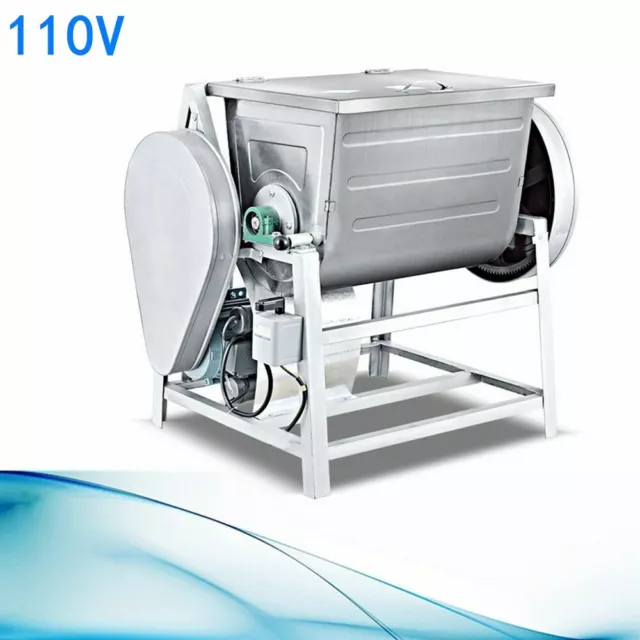 Electric Commercial Double Speed Spiral Dough Mixer Flour Mixing Machine 110V