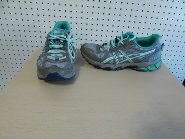 ASICS Women's GEL-Sonoma Trail Running Shoes - T4F7Q - size 7.5 - gray aqua