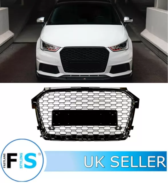 AUDI A1/S1 8X Rs1 Style Honeycomb Mesh Front Grille Gloss Black 2015-2018  Oem EUR 304,53 - PicClick FR