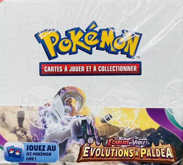 Boite de 36 boosters Écarlate et Violet 2 EV02 Évolutions à Paldea -  Pokémon - En Français