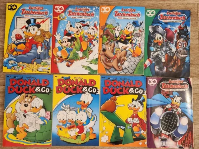 Sammlung 5 x LTB 50 Jahre Rewe Sammel Edition + 3 x Donald Duck & Co