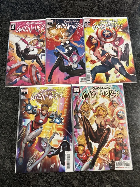 (2022) Marvel Spider-Gwen Gwenverse #1-5 Complete Set! 1 2 3 4 5! Nm