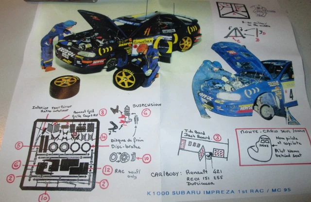 TAMIYA SUBARU IMPREZA WRC MONTE-CARLO 05 1/24 24281