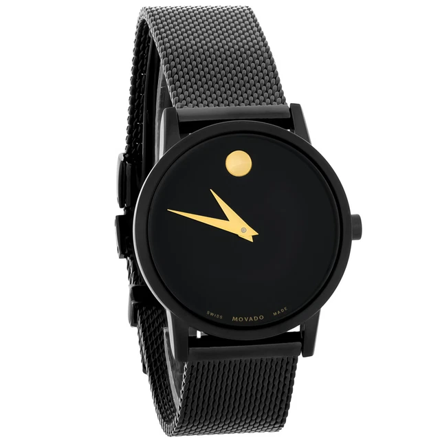 Movado Museum Orologio Classico Donna Ion Nero PVD Acciaio Inox Quarzo 0607793