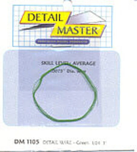 Detail-Master 2ft. Detail Wire Green - Plastic Model Vehicle Accessory Kit
